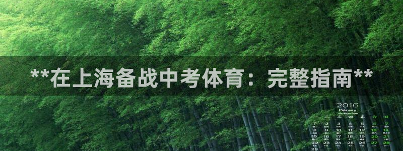 焦点娱乐直属：**在上海备战中考体育：完整指南**