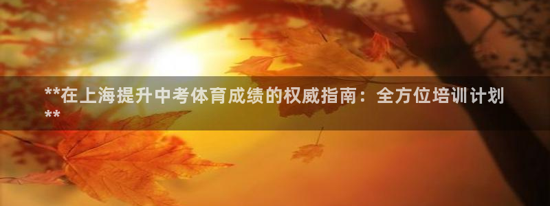 焦点娱乐官网下载苹果：**在上海提升中考体育成绩的权
